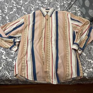 VTG Chaps / Ralph Lauren Western Cowboy Long-Sleeve Button Up Mens Large